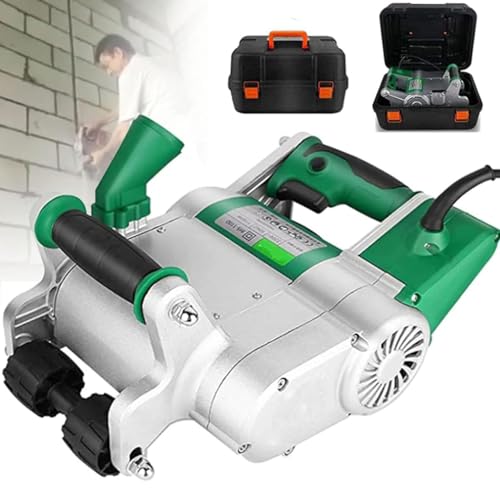 UMJIGF Wall Groove Cutting Machine, Electric Wall Groove Cutting Machine, Concrete Cutting Groove Cutting Machine, Portable Floor Tile Wall Groove Cutter,35mm