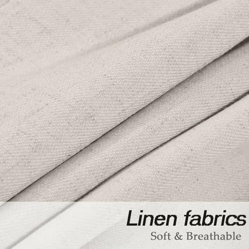 Men's Linen Suits Set 2 Piece Casual Lightweight Blazer Jacket and Pants for Wedding Vacation Business Prom2