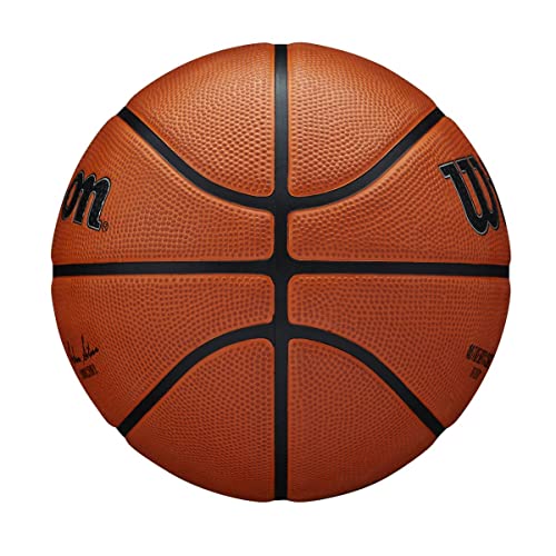 Wilson Basketball, NBA Authentic Series Model, Outdoor, Tackskin Rubber, Size: 7, Brown, Size 7 - Image 4