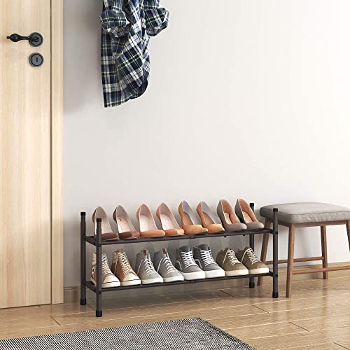Rangement à chaussures en métal marron de qualité supérieure étagère extensible solide