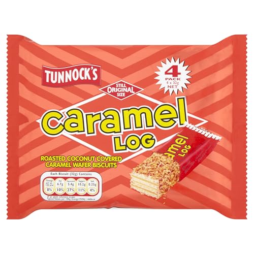 Tunnock's Caramel Log Wafers Scottish Heritage 4 Pack