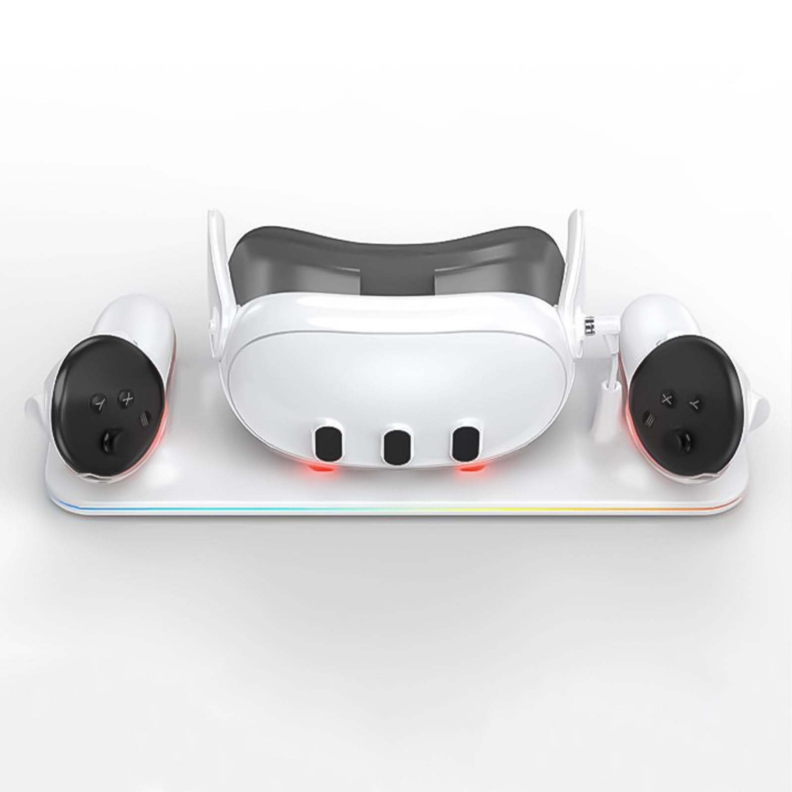 Base di ricarica per 3 cuffie per realtà virtuale Controller Supporto di ricarica con luce LED Accessori per realtà virtuale Base per stazione di ricarica rapida
