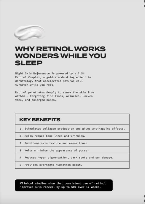 Image of 2.5% Retinol Complex, 50g, Anti-Ageing Night Cream