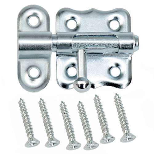 Bolzenriegel Türriegel Schlossriegel Möbelriegel Schubriegel 30 mm Silber Verzinkt