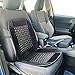 ENERFERO Funda Asiento del Coche con Bolas de Madera Negro, Respaldo de Asiento ergonómico, Asiento Coche Verano,Cojin Asiento Coche Transpirable,Protector de Silla para Coche Universal