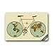 Produktbild Not afraid Custom Bike Bicycle Doormat Cover Rug Outdoor Indoor Floor Mats Non-Slip Machine Washable Decor Bathroom Mats (L23.6"X15.7"W)