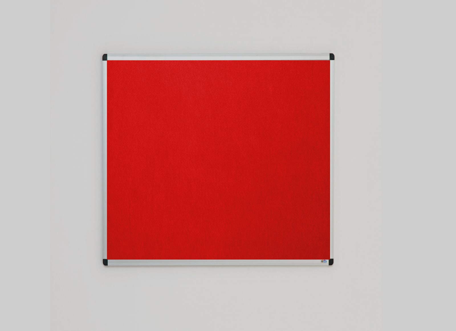 Classic Felt Noticeboards for Office, Home and Schools - Red, 120cm x 120cm