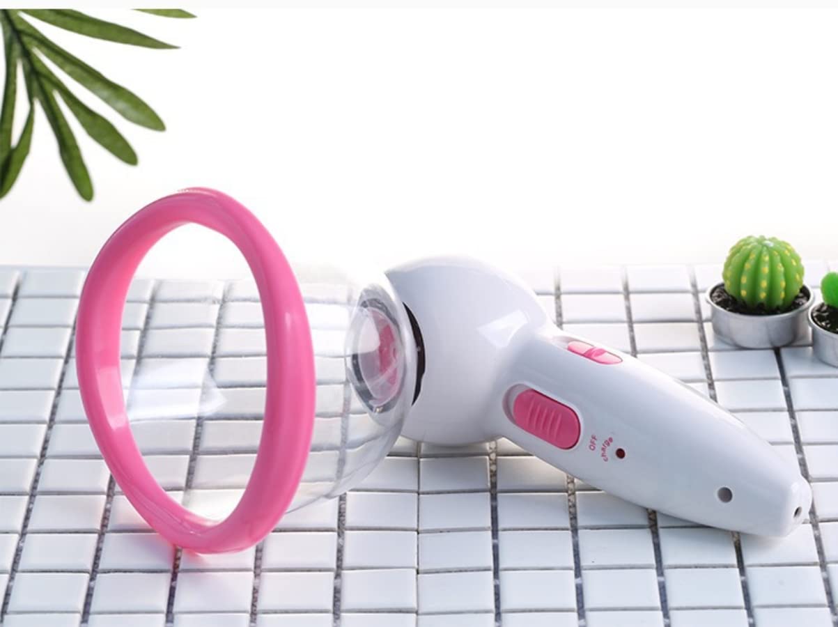 copa de pecho pasa bajo presión negativa de vacío,Estimulador de aumento de pecho,Máquina de masaje de pecho antiflacidez-C04 (13.5cm,Taza individual)