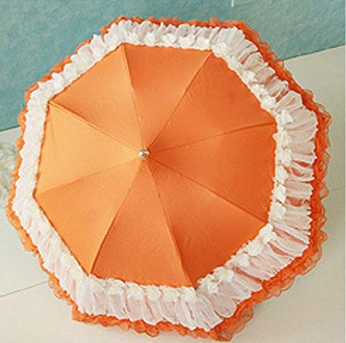 日傘 スポットのダイレクトセリングクリエイティブ着色プラスチックプリンセスレースパゴダ傘傘 LCLJP (Color : 2, Size : 1)