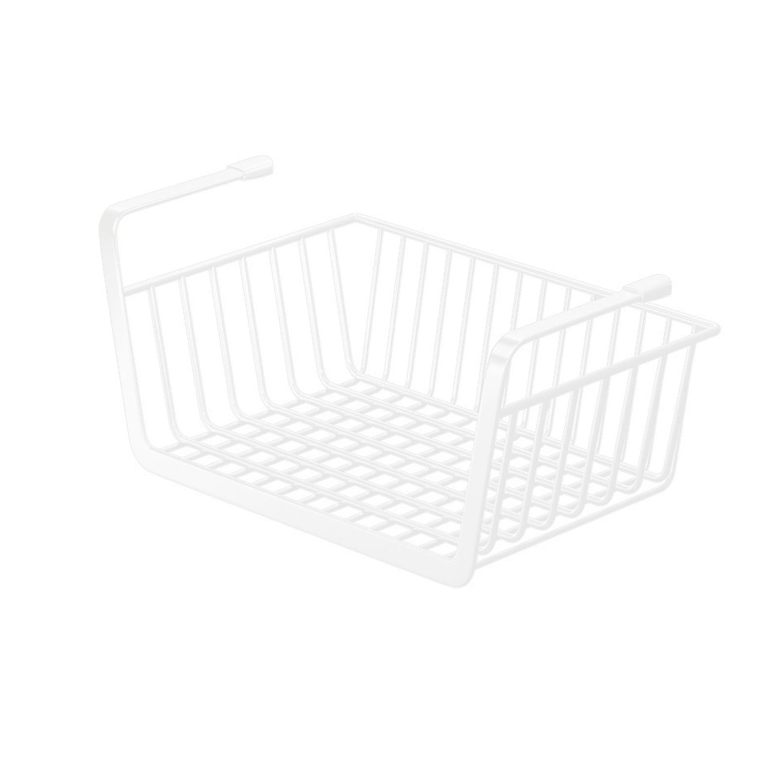 Under Shelf Storage Basket Under The Cabinet Rack for Cupboard Pantry Office White-image-15