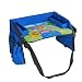 Kids Car Seat Tray (Blue) | Portable Lap Travel Table for Play, Snacks and Activities On The Go | Handy Cup Holder | Bonus Carry Bag | By Viere