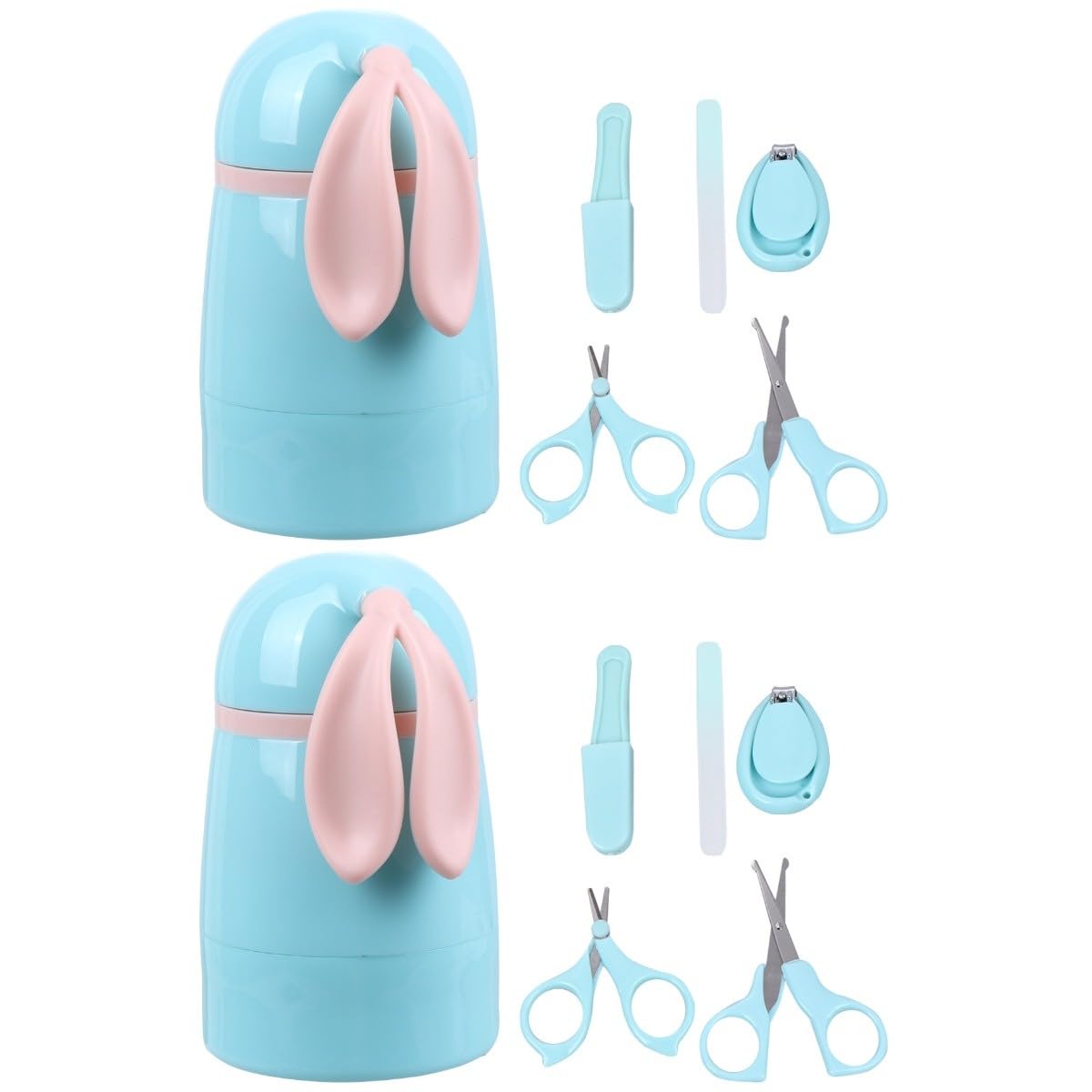 Toyvian 10pezzi Forbicinper Unghiper Ragazzo Ragazza Blu Sicuro e Leggero Include Forbici Tronchesina Per Manicure Utensili Per La Cura Del Ragazzo Ragazza