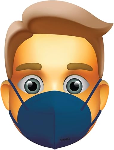 Miniatura 4 de PHG PROTECTIVE HEALTH GEAR Mascarilla facial de alta filtración para niños y niños, fabricada en Estados Unidos, 4 capas, correas para las orejas,