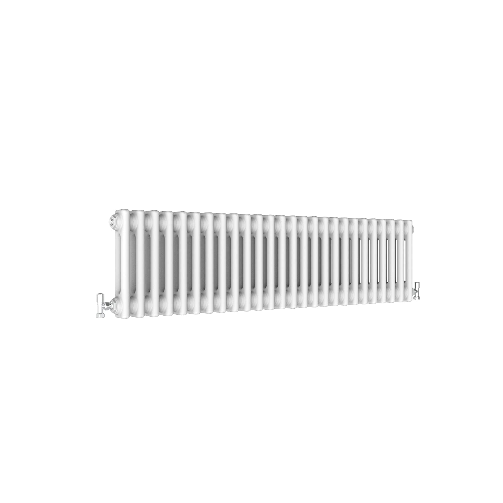 Huiyang White Traditional 2 Column Central Heating Radiator Horizontal Rads Cast Iron Style 300X1190mm