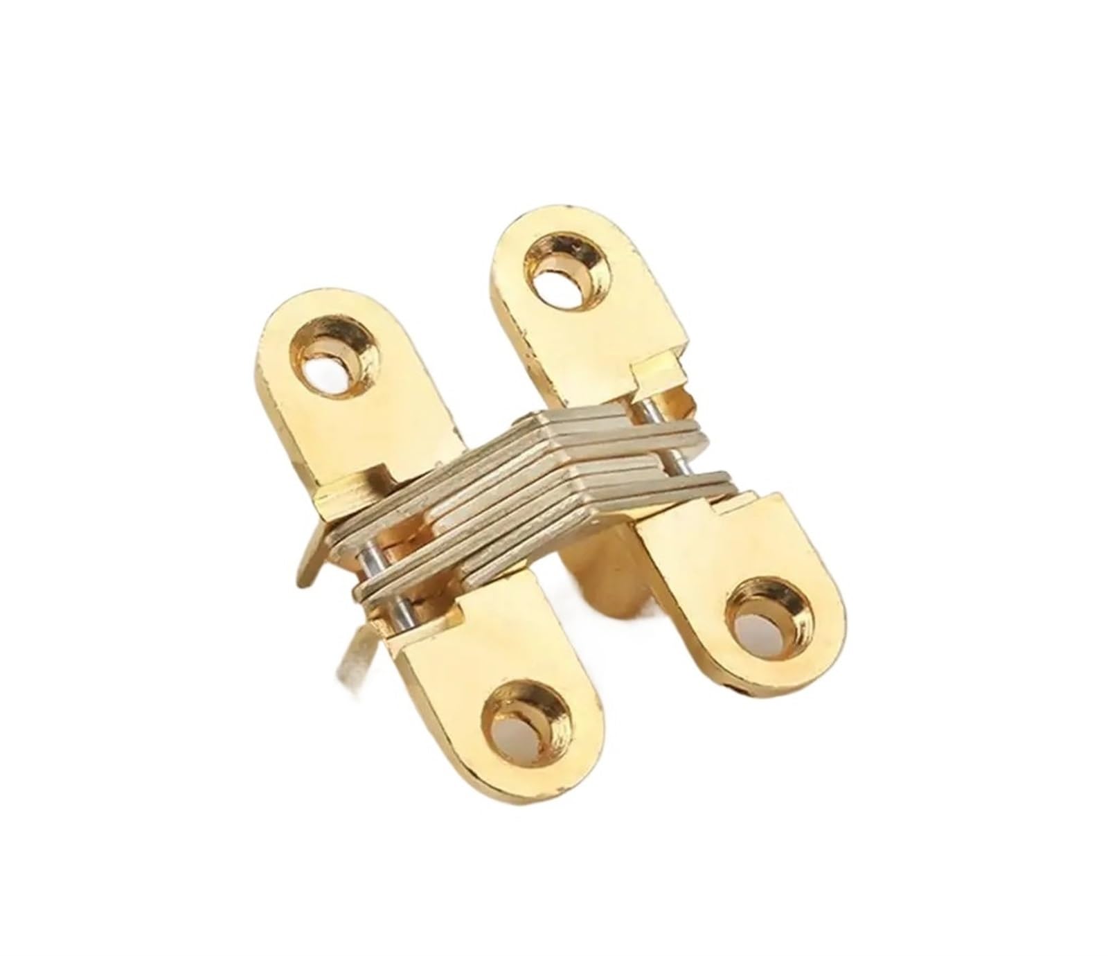 Charnière cachée 8x42mm dorée invisible 180 degrés pour porte pliante