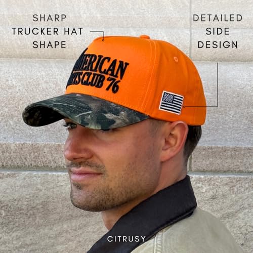 Image of Vintage Western Trucker Hat | Men & Women | Country Cute Caps for Cowgirls Cowboys | Camo Denim Embroidered Cotton | Snapback