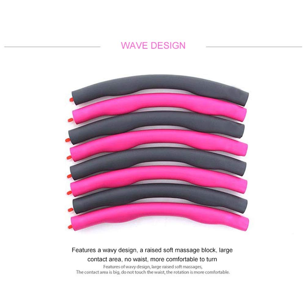 Nologo Cerchio di Fitness 7 PCS Tubi Hula Hoop for Adulti e Bambini, ponderata Hula Hoop for Adulti Bambini, Staccabile Hoola Hoops for Vita Sottile Fitness Trainer Esercizio Vita Sport Yoga