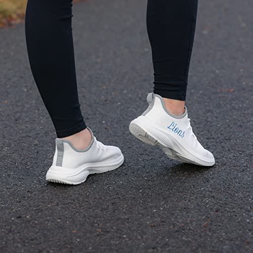 Image of FOCO NFL Womens NFL Team Logo White Athletic Shoes Sneakers