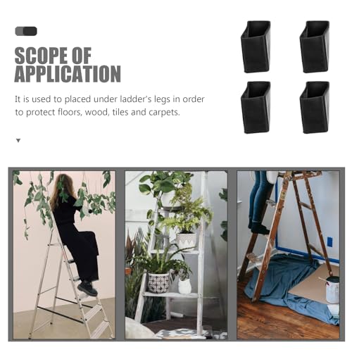 Leiterfüße Leiterschuhe Schutzkappen Für Leitern: 4Stücke Haushaltsleiter Füße Fußkappen Leiterschuhe Möbelsocken rutschfeste Füße für Leitern Aluleiter Malerleiter Ersatzteile