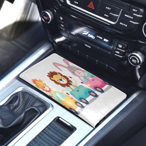 Organizador de auto de cuero miniatura 5