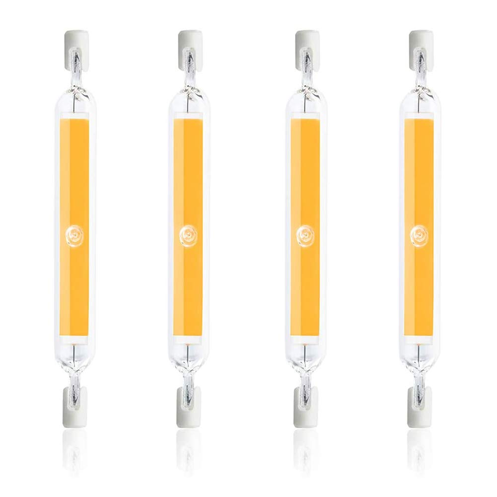 10W R7S 78MM LED COB Light Bulb Daylight T3 LED J78 J-Type Linear Bulb, Double Ended RSC Base Floodl