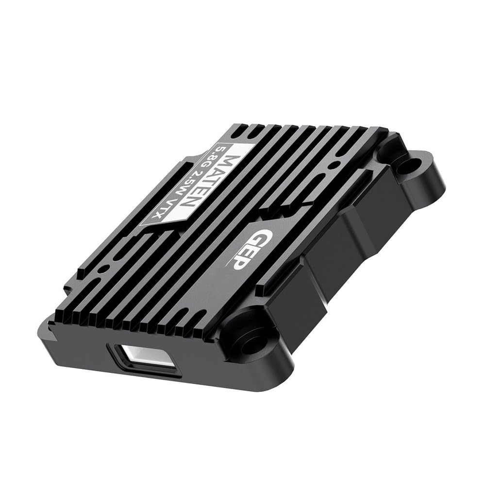 MATEN 5.8G 2.5W VTX 72CH Trasmettitore Video FPV con Microfono Integrato Trasmettitore FPV Regolabile per Drone da Gara FPV A Lunga Distanza