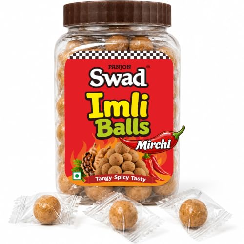 Image of Swad Mirchi Imli Balls Khatti Meethi Candy, Tangy Candy 220g (Pack of 1)