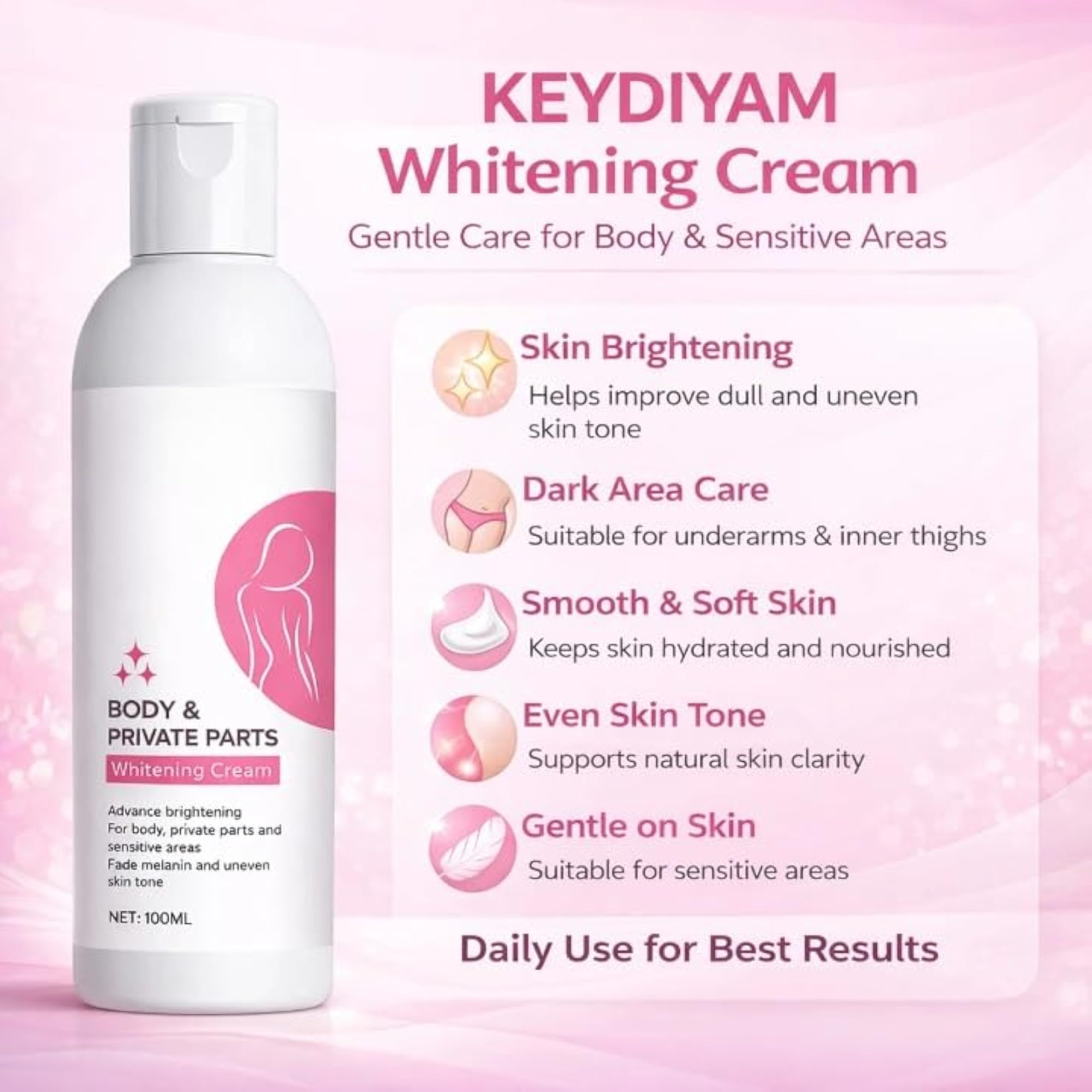 Intimate Area Brightening Cream for Women