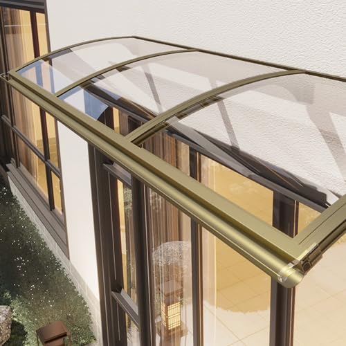 Auvent de porte extérieur étanche au design cintré durable