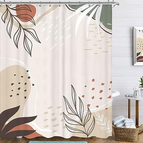 Famiffty Duschvorhang mit Blumenmotiv, afrikanische Königin, rosa & grün, Blumenmuster, Schmetterling, Pfirsichblüten, Frau, bunt, Badezimmer-Vorhang, dekorativ, wasserdicht, Polyestergewebe, 12