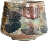Caneca de viagem com design pintado à mão xícara de café de cerâmica criativa escritório casa retrô estilo japonês kung fu xícara de chá caneca de café reutilizável (A)