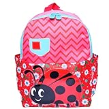 Mochila Infantil Baby Bichinhos Joaninha Leve, Confortável, Ideal para Escola, Passeios, Creche e Presentes