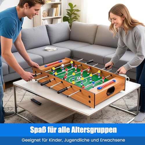 COSTWAY 2 in 1 Spieltisch, Multifunktionsspieltisch aus Holz, Multi-Spieltisch, Air Hockeytisch und...