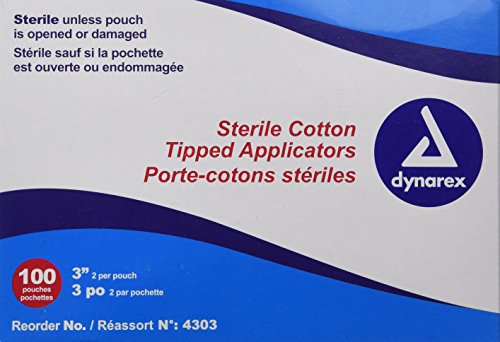 Cotton Swabs Sterile 3 Inch 200 Pkgs of 2