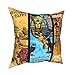 Funda de cojín de viaje de Egipto, decoración misteriosa de cultura egipcia, funda de almohada decorativa para el hogar, sofá, 45 x 45 cm, funda de almohada