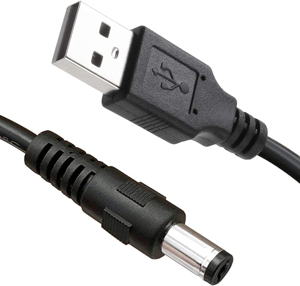 ZZS USB Power Charger Cable Cord Compatible for SOAIY Aurora Night Light Projector Lamp Mood Lighting, Black