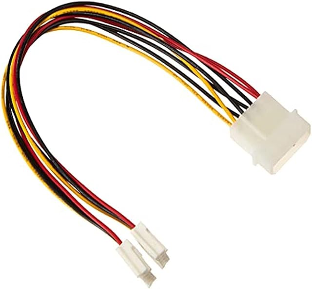 C2G 81846 25CM 3.5 LP4 Male Molex to 2 x Female Mini Cable Splitter Extender. Molex Y Cable
