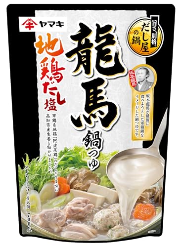 ヤマキ 龍馬鍋つゆ 地鶏だし塩 700g ×4個のサムネイル