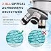 Poothoh Powerful Biological Microscope for School Labs Homeschooling 40x-2000x Magnification Coaxial Coarse and Fine Adjustment, Cell Phone Adapter, LED Illumination, for Children Students Adults