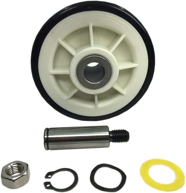 MAYITOP Drum Roller w/shaft Dryer Wheel Support Kit 303373K for Whirlpool,Maytag 12001541 312948