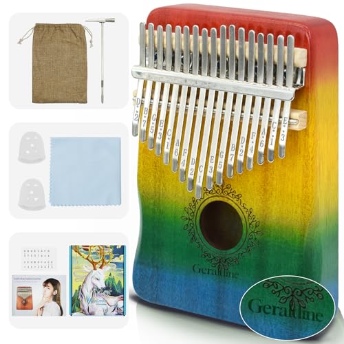 Image of Kalimba Thumb Piano 17 Key,Mbira Instrument,Musical Gift for Kids & Adults