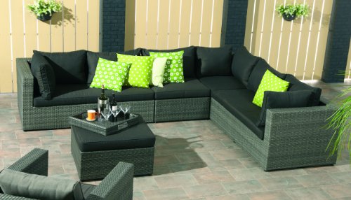 Garden Impressions Lounge Set San Francisco, Earl Grey, 5-teilig – Bild 3