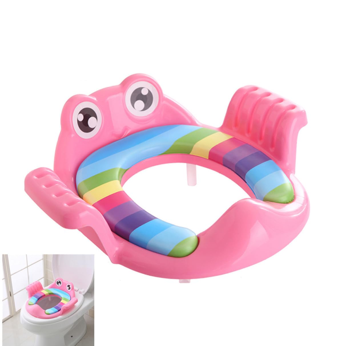 Sedile WC con bambino assistito Sedile WC per vasino con cuscino staccabile per ragazzi e ragazze