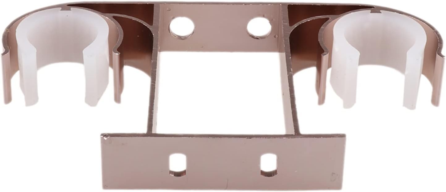 Support Hooks for Drapery Poles，Curtain Pole Brackets，2X Drapery Double Rod Support Bracket Curtain Pole Holder Wall Mounted Brackets (Color : 6) (Color : 6) (Color : 6)