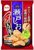 Amazon.co.jp: 栗山米菓 瀬戸しお えび塩味 83g (16枚) × 12袋入