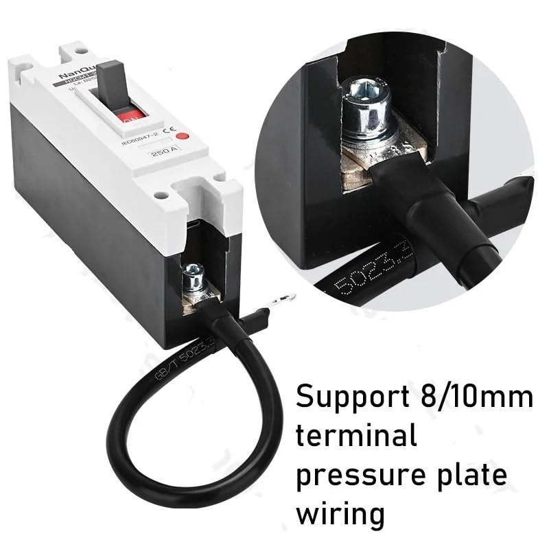 Magnetotermico 16a Disyuntor MCCB DC 250V 500V 750V 1000V Protector de cortocircuito Interruptor de batería 150A 200A 300A 400A Protección DC en miniatura Panel de seguridad Distribución Fuga Corrient