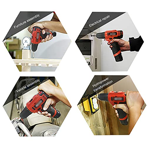 Elektrowerkzeug Wiederaufladbare Handbohrmaschine Lithiumbatterie Bohrmaschine Pistolenbohrmaschine Elektrodreher… – Bild 3