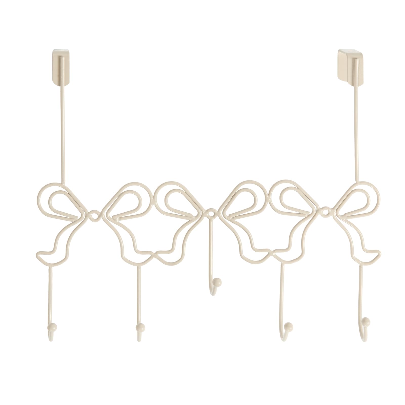 OHS - Over the Door Hook Hanger - 5 Hooks - Coat and Towel Rack