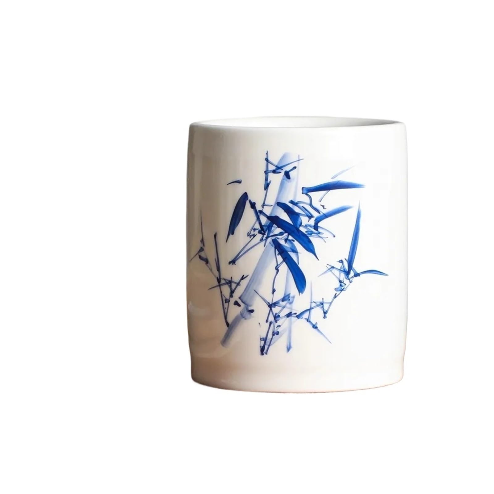 Portapenne in Ceramica con Paesaggio Classico, portapenne in Porcellana, Organizer da scrivania di Grande capacità, Decorazione per Studio, Regalo, 12x10 cm per Ufficio (Colore 2)