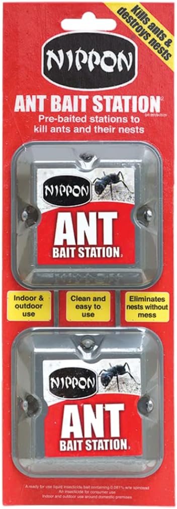 Nippon Ant Bait StationTwin Pack with a Thank You Sticker - Ant and Nest Killer